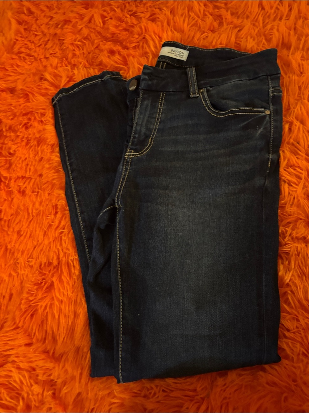BKE Womens Dark Blue Skinny Jeans